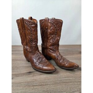 Durango West Cowboy‎ Boots Mens Sz 13D Brown Leather Western Made in USA